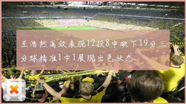 王浩然高效表现12投8中砍下19分三分球精准1中1展现出色状态